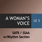 A Woman's Voice SATB choral sheet music cover